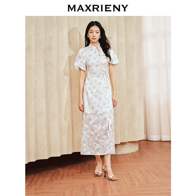 独特面料双重工艺，郁金香烧花+印花面料