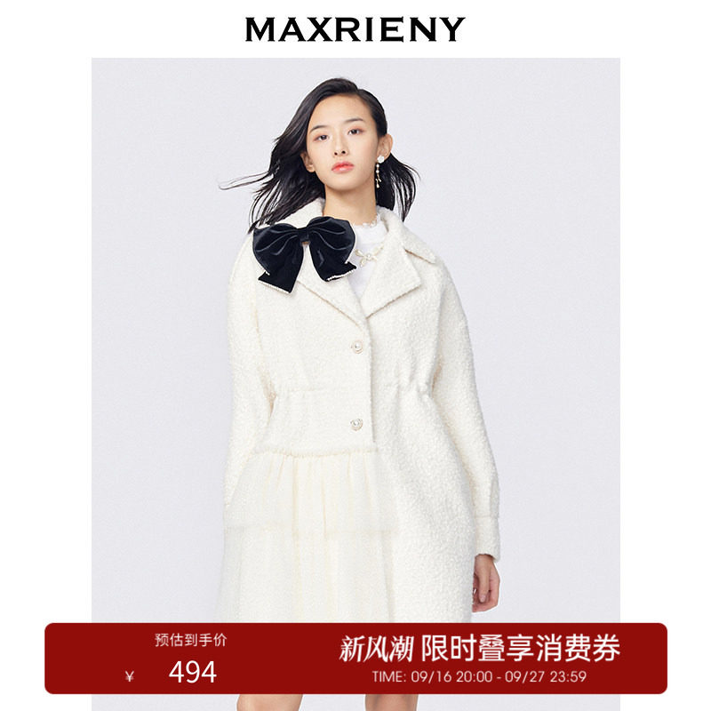 双排扣大外套奥莱毛呢图片