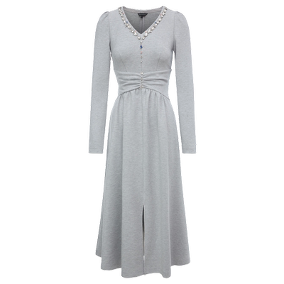 【奥莱】MAXRIENY温柔风茶歇气质针织连衣裙高级感穿搭女装秋