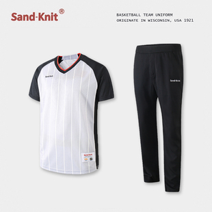 sandknit森耐特篮球裁判服套装上衣和裤子男女短袖裁判员穿可印号