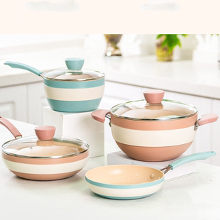 乐扣乐扣LINK 平底煎锅不粘锅小巧平底蛋饺锅燃气电磁炉通用 绫扣