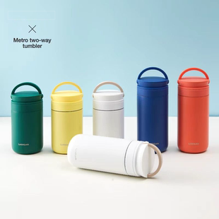 微瑕乐扣乐扣卡乐保温杯小巧便携粥杯汤桶高颜值简约304不锈钢