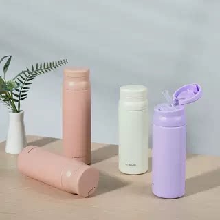 乐扣吸管保温杯女士不锈钢