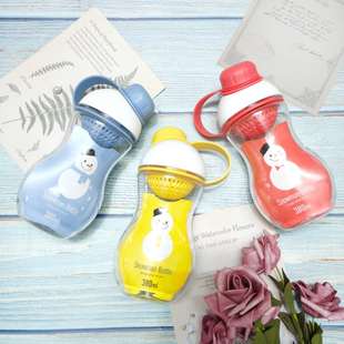 乐扣乐扣水杯儿童随手杯塑料运动水壶直饮便携简约可爱款 创意杯子