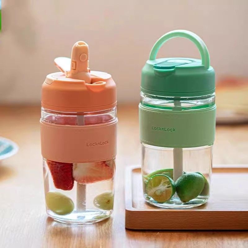 乐扣乐扣吸管杯耐热玻璃杯高颜值女咖啡杯男便携手提夏季两用水杯,餐饮具,玻璃杯,淘宝优惠券,粉丝福利购,淘宝优惠卷