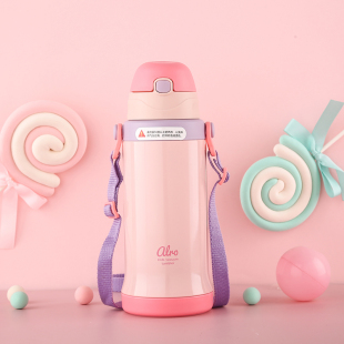 微瑕疵乐扣乐扣阿波罗儿童保温杯可爱卡通水杯男女幼儿小学生杯