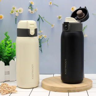 微瑕疵乐扣乐扣保温杯男女便携学生磨砂面简约不掉漆轻巧儿童水杯