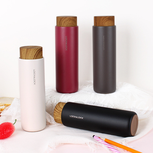 微瑕疵乐扣乐扣316不锈钢保温杯创意水杯大容量男女时尚 办公便携