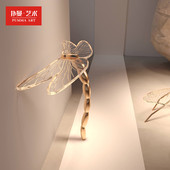 亚克力渐变蓝色玄关桌子条案轻奢客厅入户走廊超窄现代简约端景台