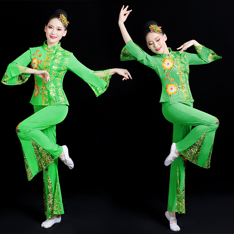 中老年民族风广场舞套装新款
