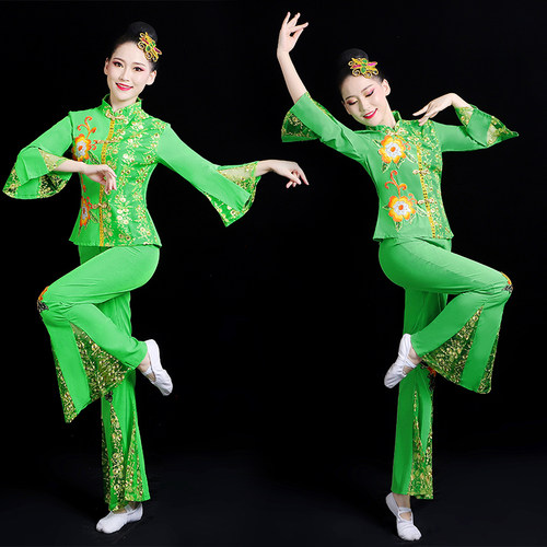 中老年民族风广场舞套装新款
