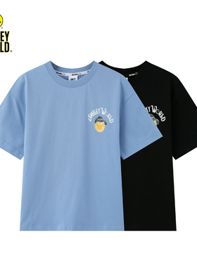 卡通印花男童T恤夏季中大童短袖上衣S25217T007