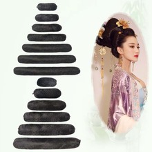 利格古装假发圆牛角垫发包汉服古风全发丝垫发器垫发条软发棒COS