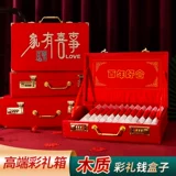 Свадебная подарочная коробка Money Box Инсталляция наличные подарок золотой коробка золотая коробка для обручальной коробки деревянная подарка