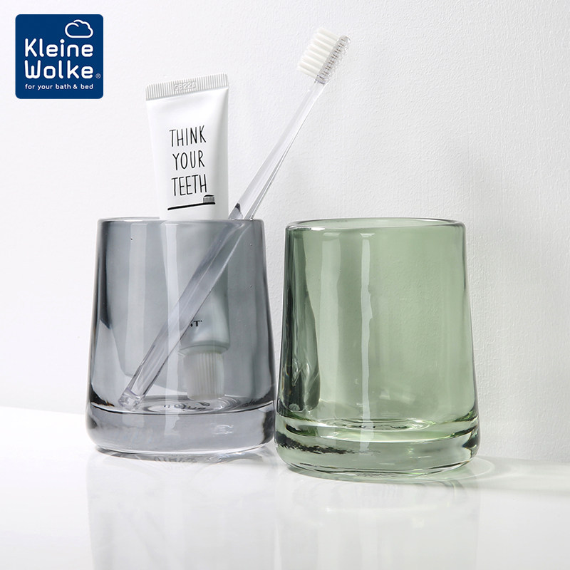 Kleine Wolke德国进口玻璃漱口杯家用牙刷杯儿童洗漱杯成人牙杯子,家庭/个人清洁工具,洗漱杯,淘宝优惠券,粉丝福利购,淘宝优惠卷