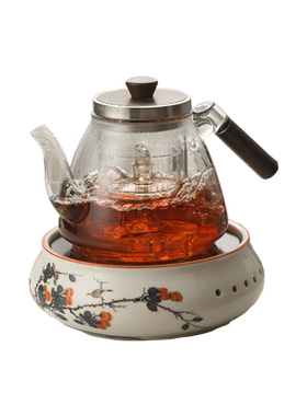 玻璃侧把煮茶壶蒸汽煮茶器