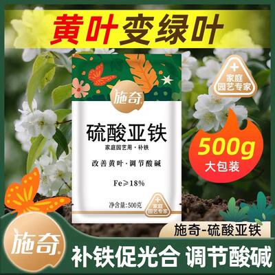 国光施奇硫酸亚铁花用酸性肥料通用茉莉花卉补铁茶花栀子花专用肥