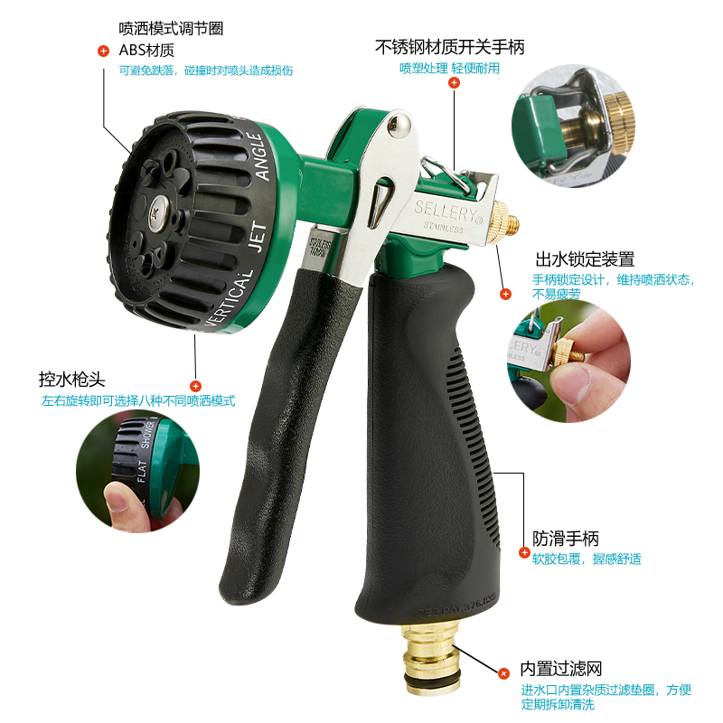 喷枪园林浇花浇水水枪神器