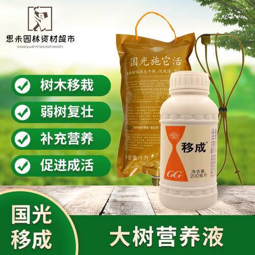国光移成施它活大树吊针营养液