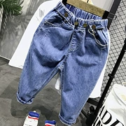 Quần áo trẻ em quần jean nam mùa xuân và mùa thu mẫu mới 2019 Phiên bản Hàn Quốc của quần âu trẻ em lớn quần xu hướng trẻ em nước ngoài - Quần jean