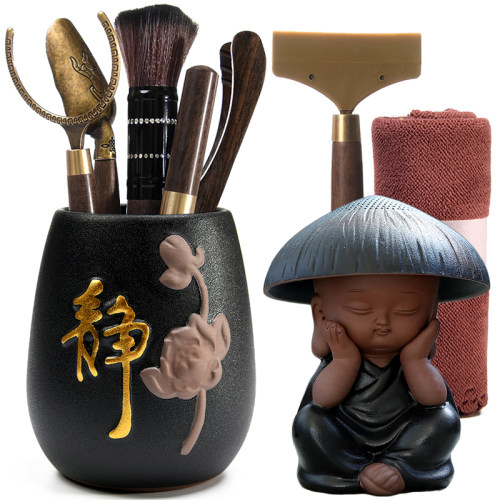 功夫茶具配件六君子组合整套实木