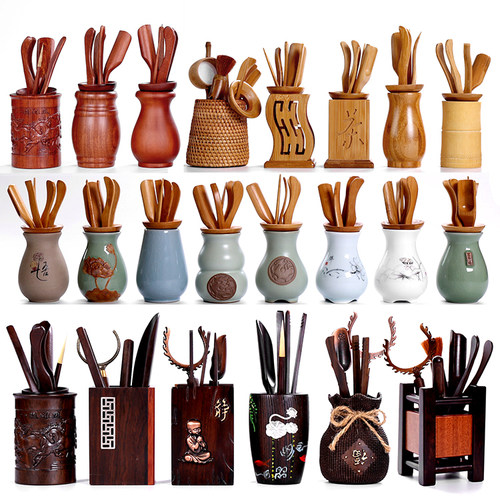 功夫茶具配件茶道六君子套装茶夹