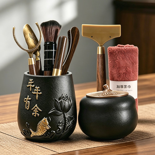 功夫茶具实木零配件陶瓷君子整套