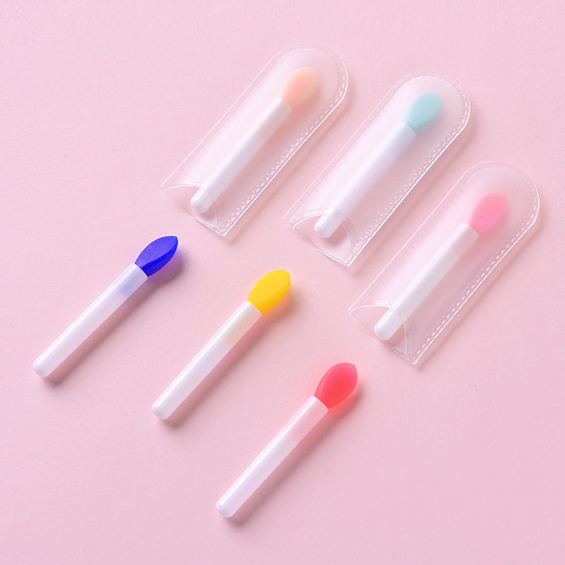 新款迷你硅胶唇刷唇膜勺涂抹囗红唇膏眼影刷眼霜勺现货袋包装,彩妆/香水/美妆工具,化妆刷,淘宝优惠券,粉丝福利购,淘宝优惠卷