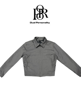 K01短宽美式复古boxy秋冬西装夹克外套poorland珀兰