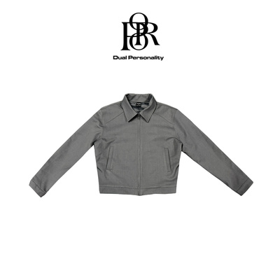 K01短宽美式复古boxy秋冬西装夹克外套poorland珀兰