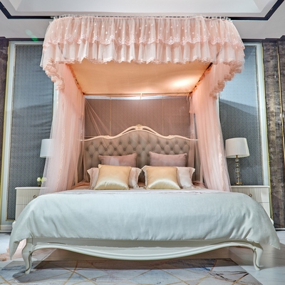 u型导轨遮光加粗家用蚊帐防尘