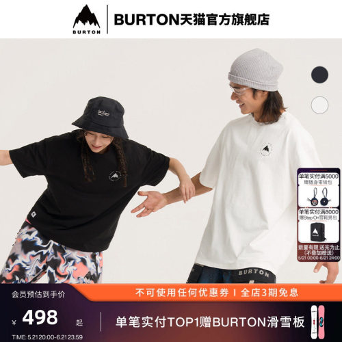 BURTON伯顿男女短袖T恤
