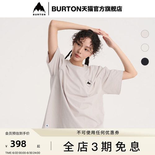 BURTON伯顿官方男女短袖T恤
