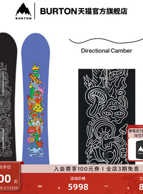 BURTON伯顿官方25-26雪季新品男女COUNTERBALANCE滑雪单板302881