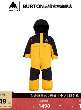 BURTON伯顿官方25-26雪季新品儿童2L One Piece连体服保暖221741