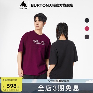 BURTON伯顿官方春夏户外系列男女BLOSSOM T恤宽松925234 板花短袖