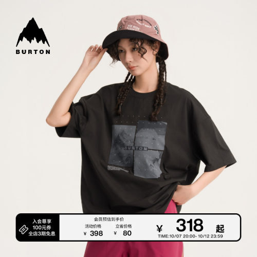 BURTON伯顿官方男女短袖T恤