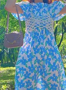 珍珠吊带上衣夏外穿设计感小众镂空背心女网格时尚气质连衣裙寸衫