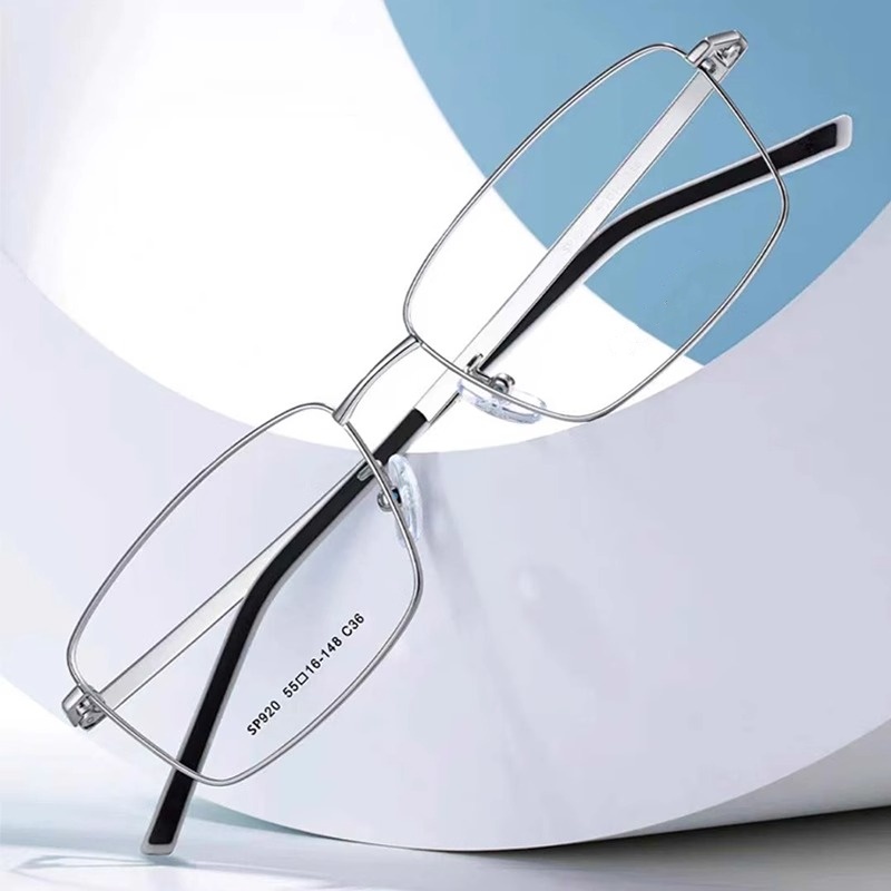 施洛系列纯钛超轻近视眼镜框全款方正男女款商务休闲轻奢镜架