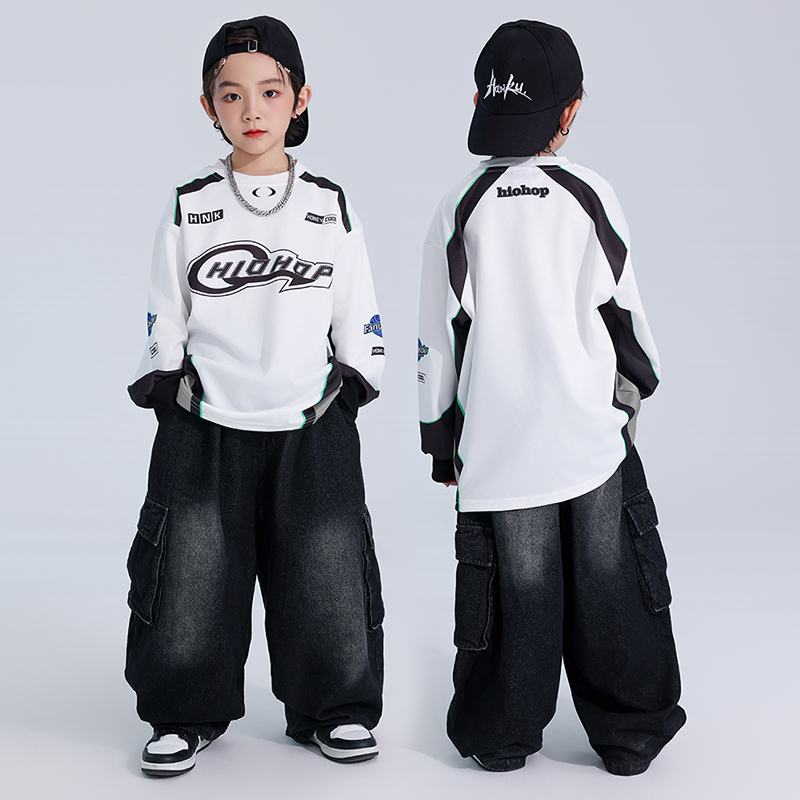 哈尼酷男童美式嘻哈风街舞演出服