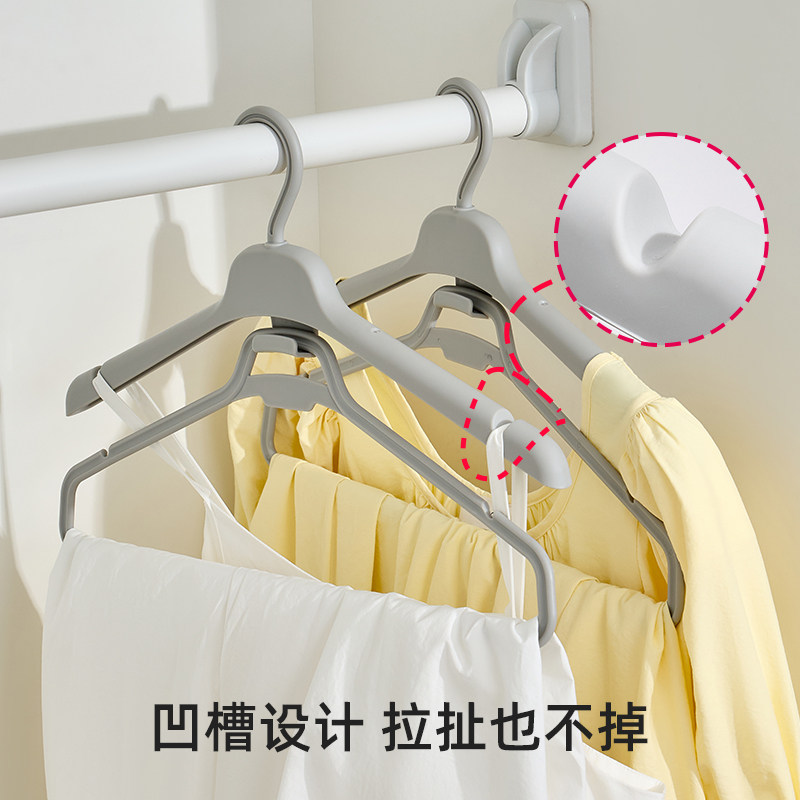 连衣裙衣架一体式长裙套装吊带挂架家用宿舍无痕防滑叠挂汉服裤架图片