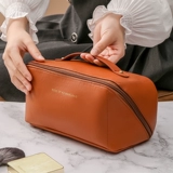 Вместительная и большая косметичка, портативная сумка через плечо, водонепроницаемая сумка-органайзер для путешествий, сумка для хранения, изысканный стиль