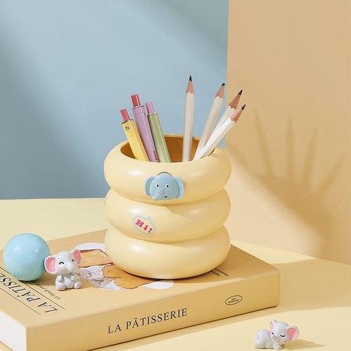 小飞象创意收纳盒笔筒