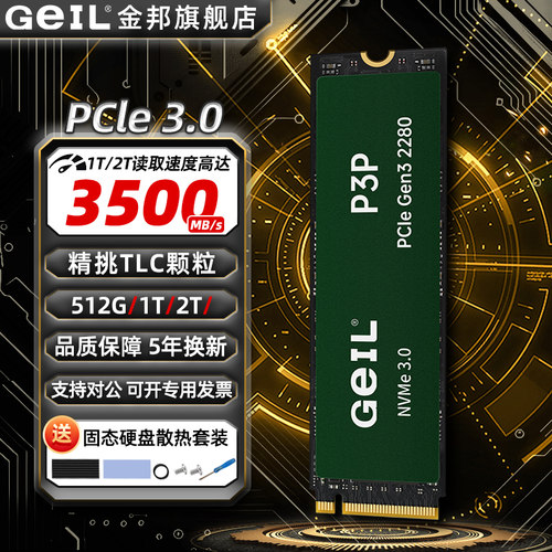 GeILP3P固态硬盘SSD高速3500