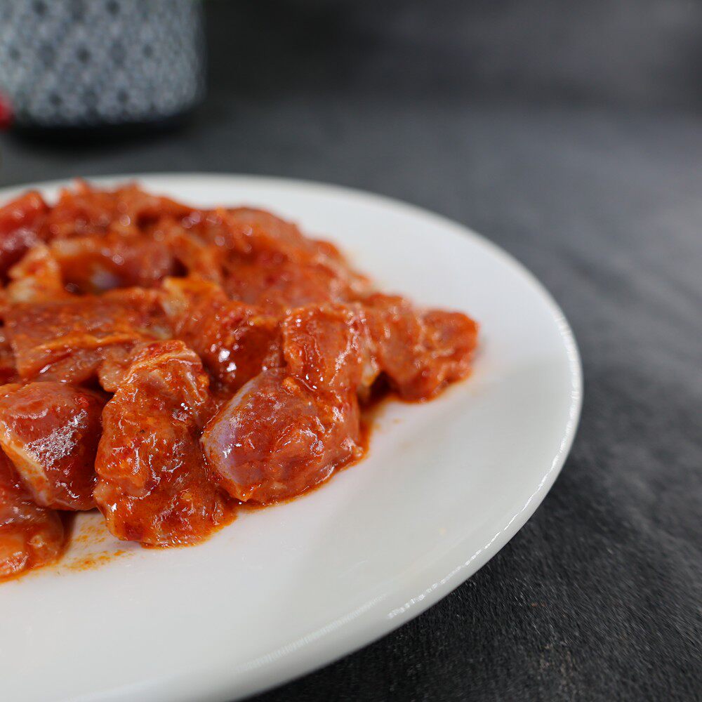 火锅烧烤食材 重庆麻辣小郡肝鸡胗花150g 商用量大优惠