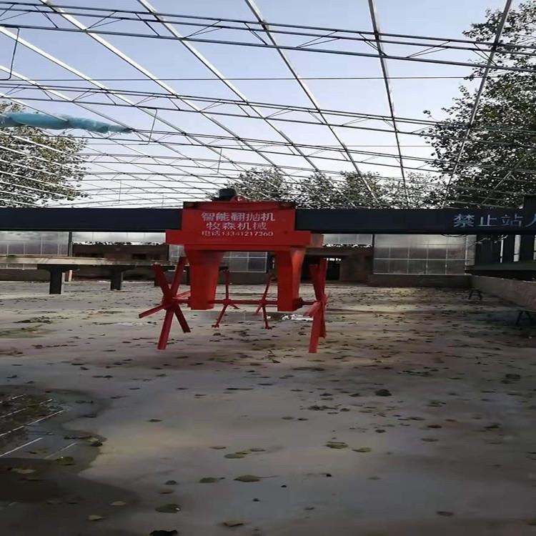 自动智能翻抛机大跨度养殖有机肥发酵床翻抛机发酵快有机肥专用