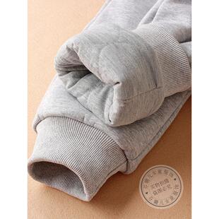 儿童棉裤男女童冬装外穿加厚裤子大童女孩三层夹棉过冬加绒保暖裤