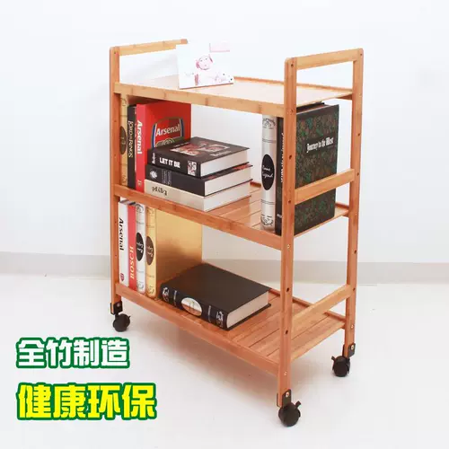 Книжная полка, книжный шкаф, деревянная система хранения из натурального дерева для школьников