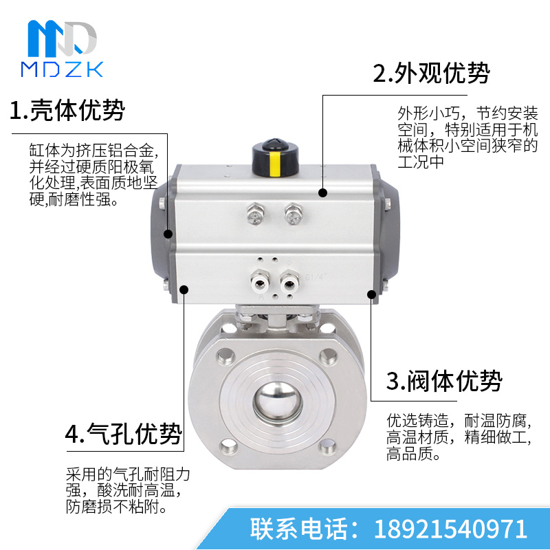MDZK-Q6h71F-16P 气动薄型球阀 气动对夹球阀 气动意大利式球阀