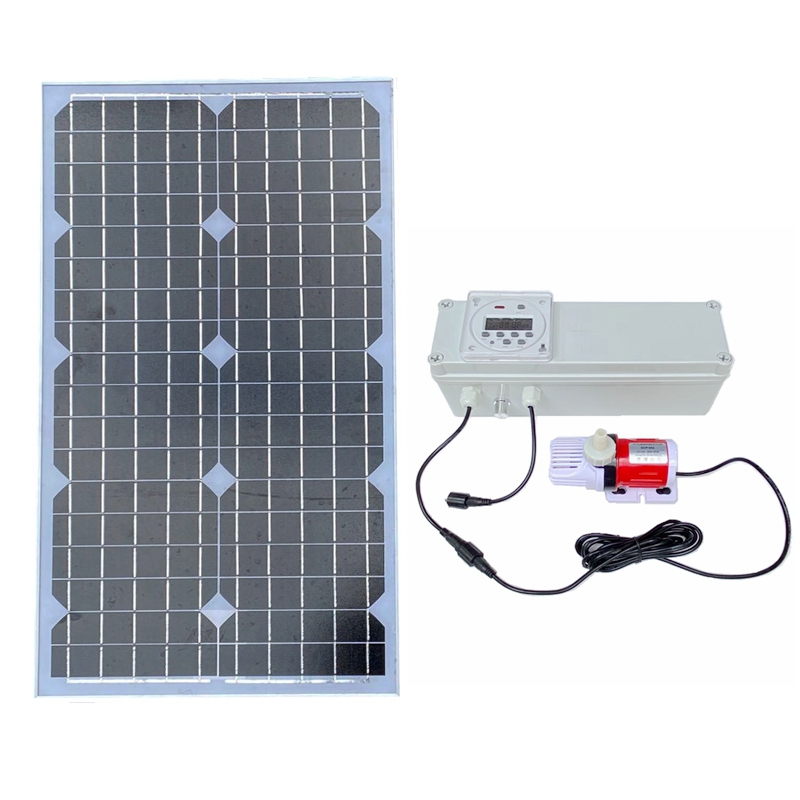 12V24V太阳能抽水泵鱼池缸养鱼过滤增氧假山流水定时循环水泵户外